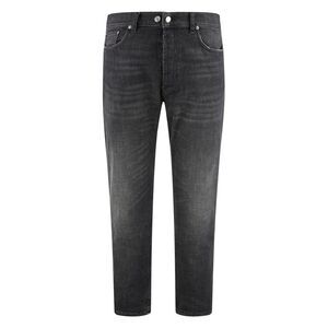 DEPARTMENT FIVE Men's Straight Leg Washed Denim Jeans Men BLACK Pants